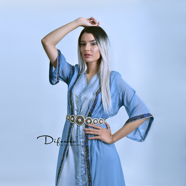 Moroccan Handmade Grey Takchita