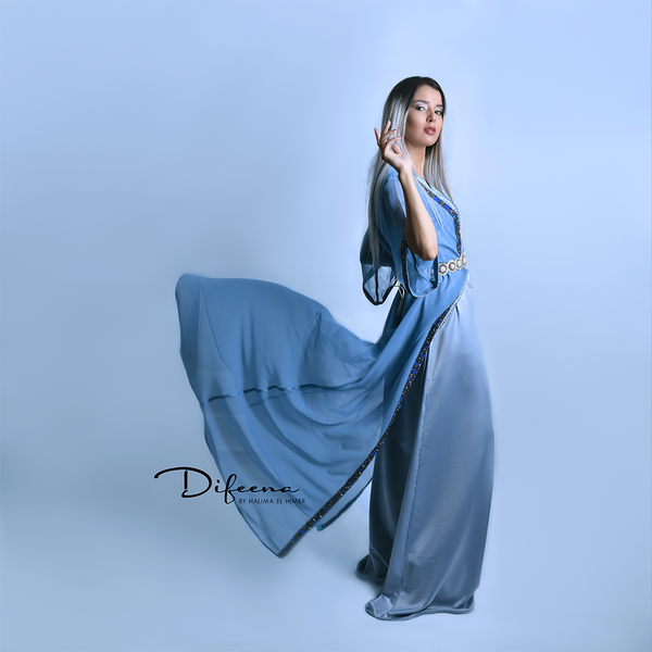 Moroccan Handmade Grey Takchita