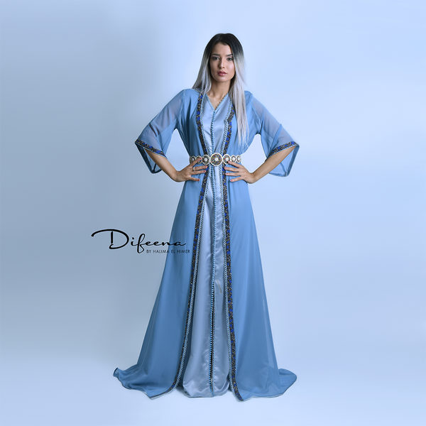 Moroccan Handmade Grey Takchita