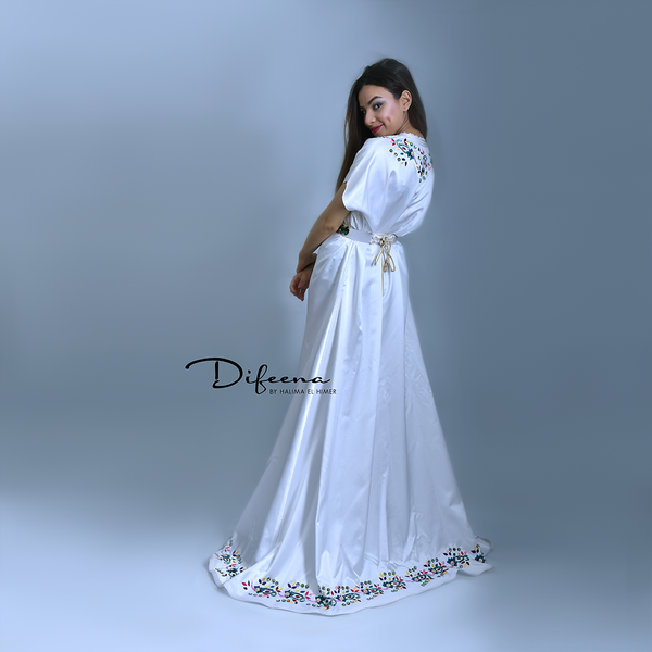 Moroccan Handmade White Kaftan