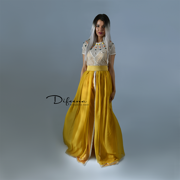 Moroccan Handmade Mustard Takchita