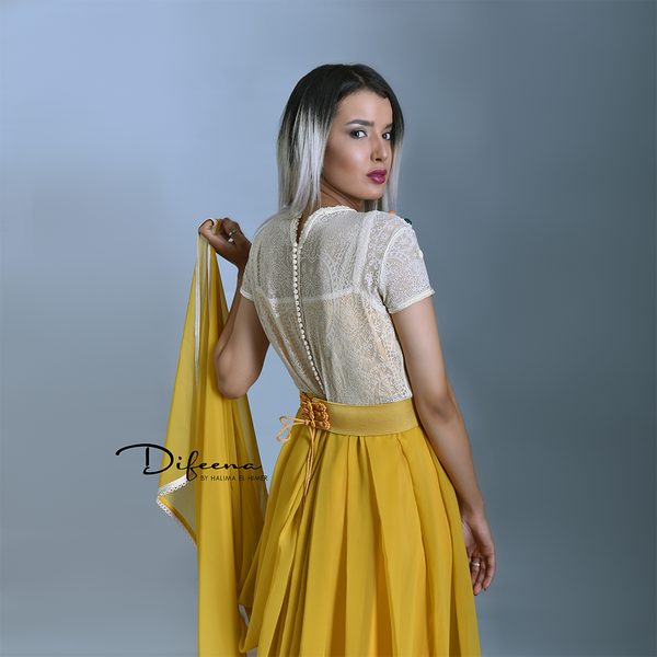 Moroccan Handmade Mustard Takchita