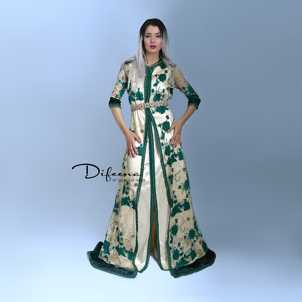 Moroccan Handmade Green Takchita