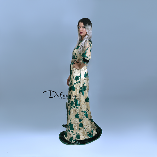 Moroccan Handmade Green Takchita