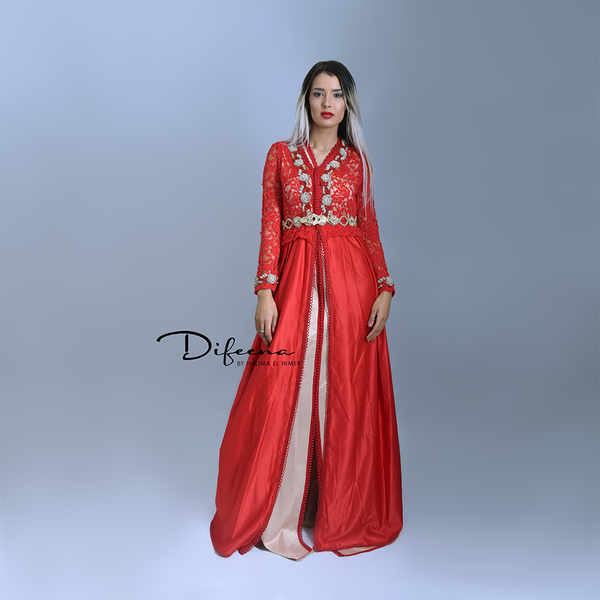 Moroccan Handmade Red Takchita